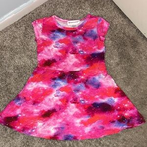 American Girl Luciana Vega Pink and Purple Galaxy Dress